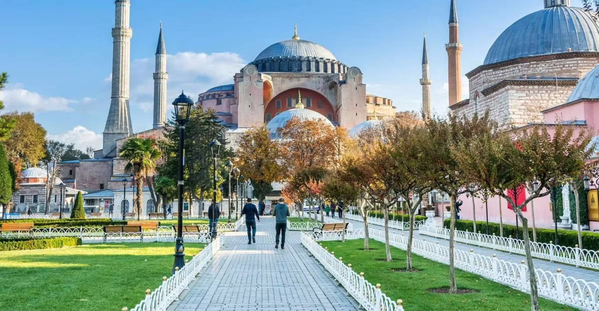 Hagia Sophia exterior from Sultanahmet Square